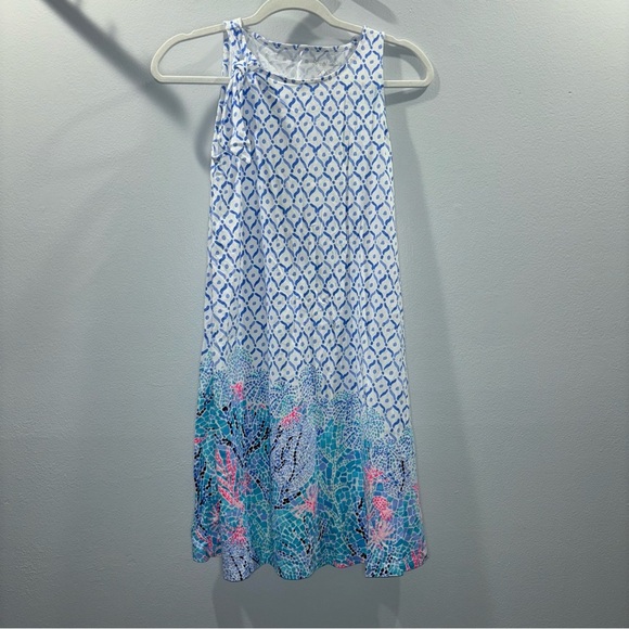 Lilly Pulitzer Blue and White Sleeveless Sundress - Picture 3 of 14